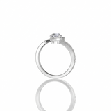 Bague en or blanc 18 carats