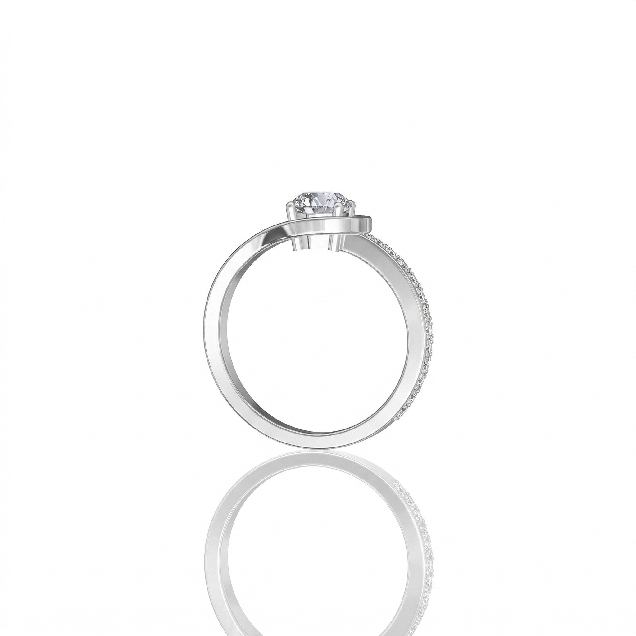 Bague en or blanc 18 carats