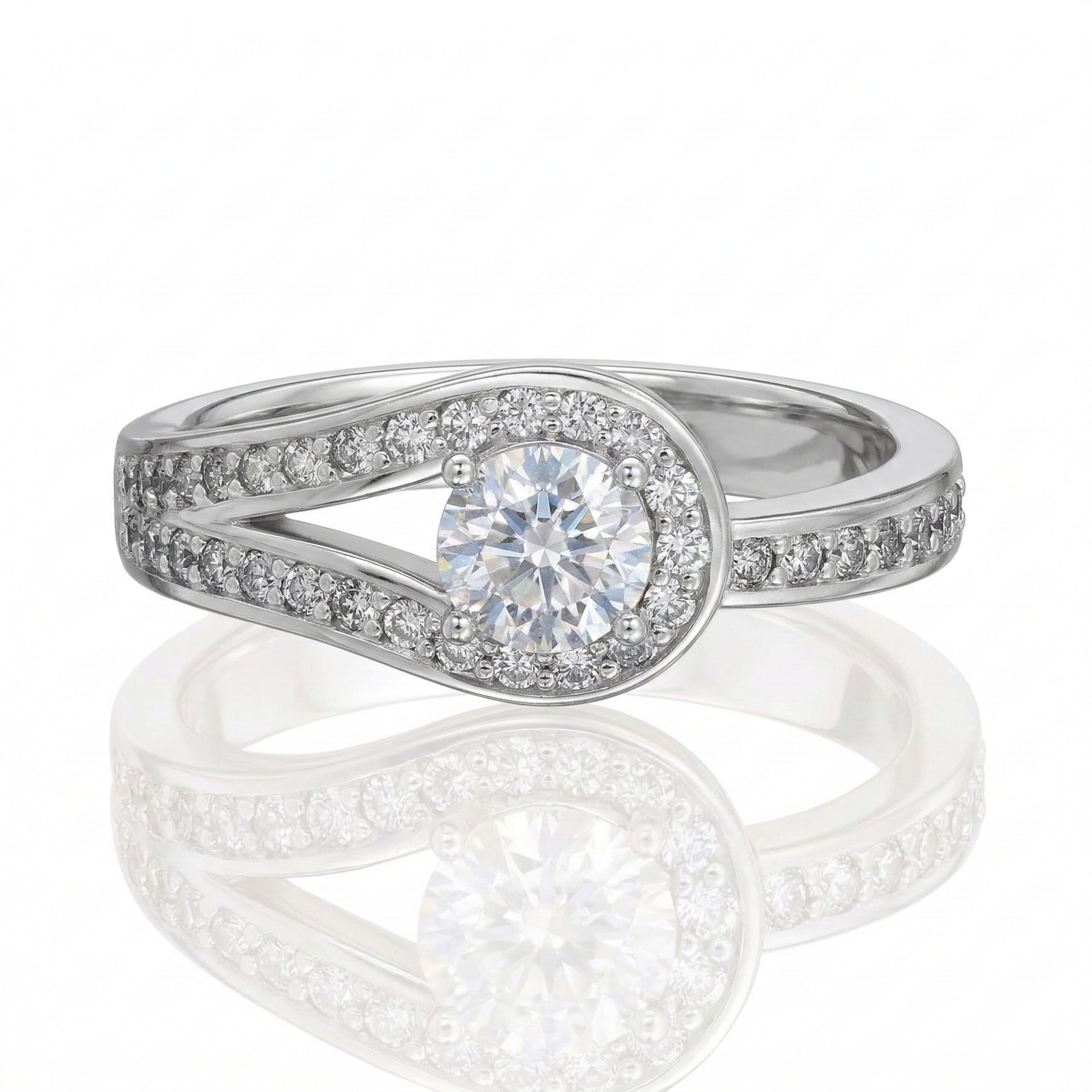 Bague en or blanc 18 carats