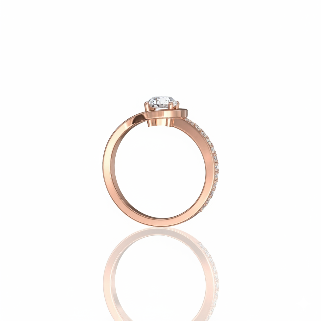 Bague en or rouge 18 carats
