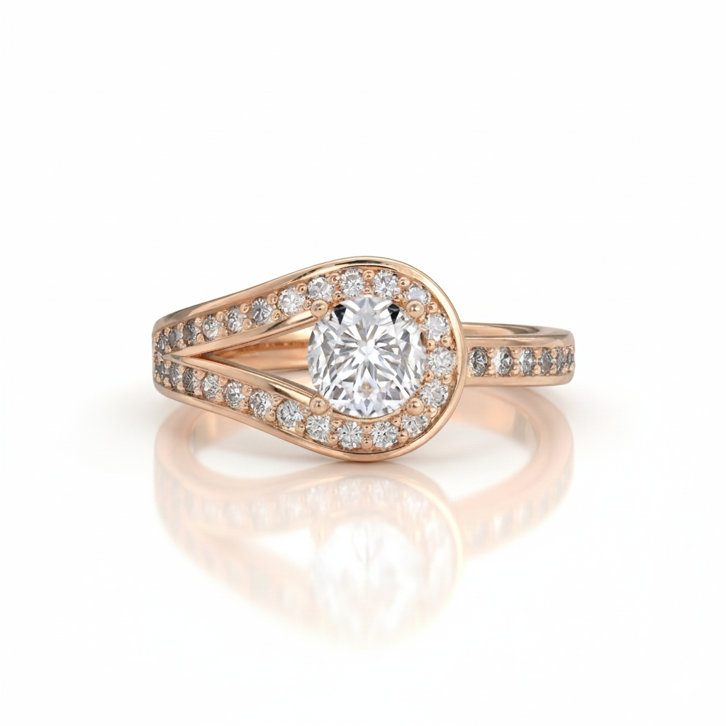 Bague en or rouge 18 carats