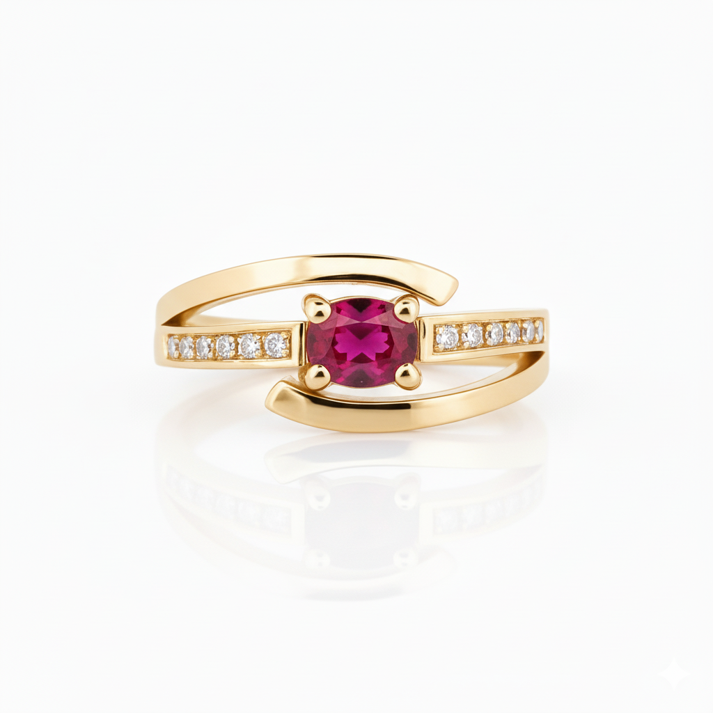 Bague en or jaune 18 carats
