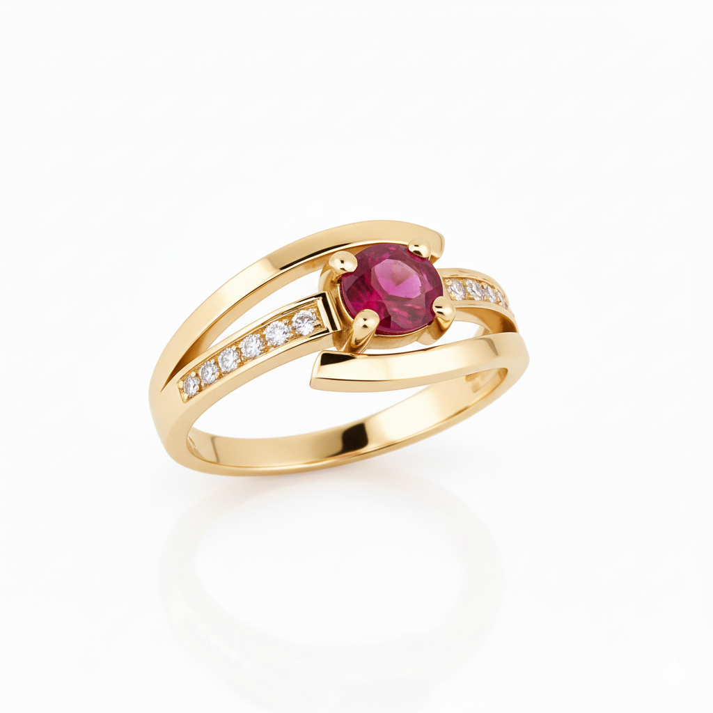 Bague en or jaune 18 carats