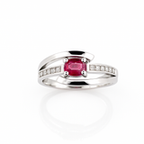 Bague en or blanc 18 carats