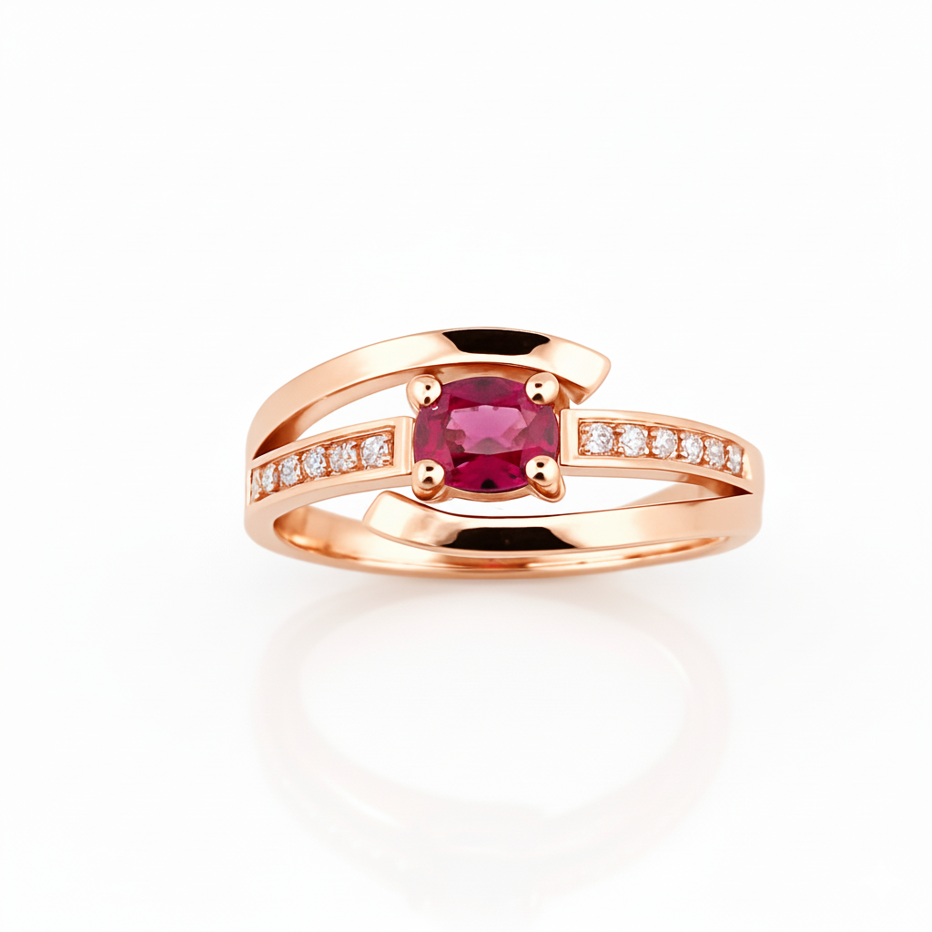 Bague en or rouge 18 carats