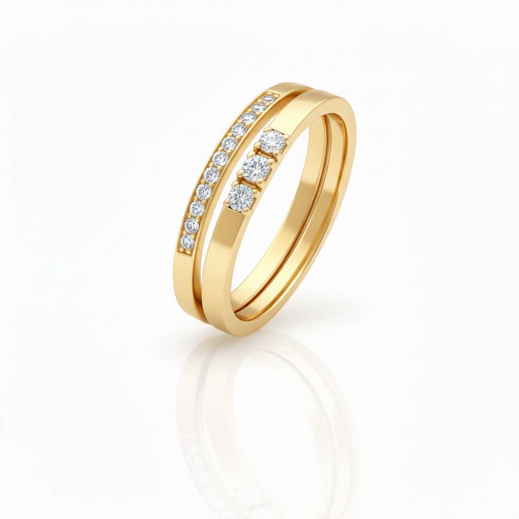 Bague en or jaune 18 carats