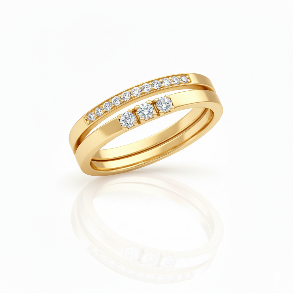 Bague en or jaune 18 carats
