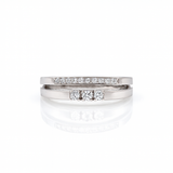 Bague en or blanc 18 carats