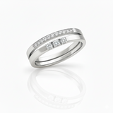 Bague en or blanc 18 carats