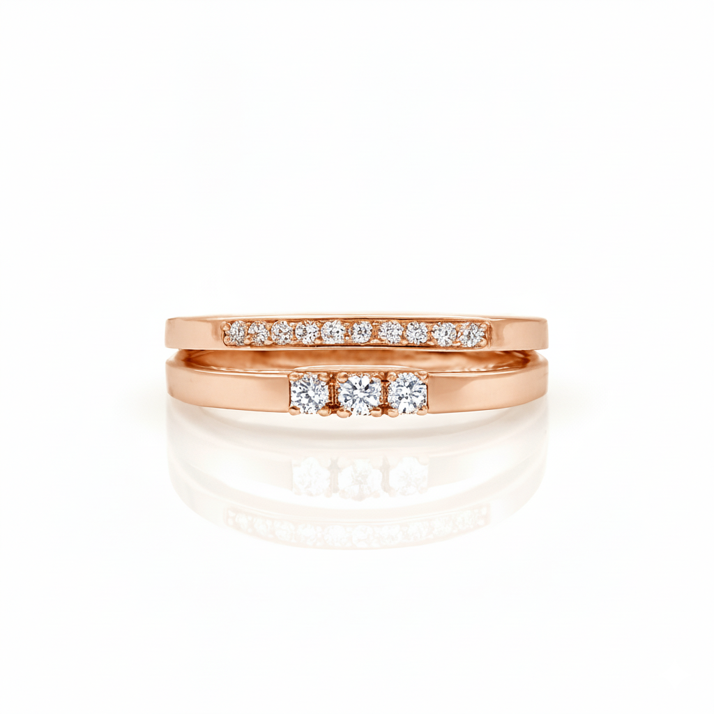 Bague en or rouge 18 carats
