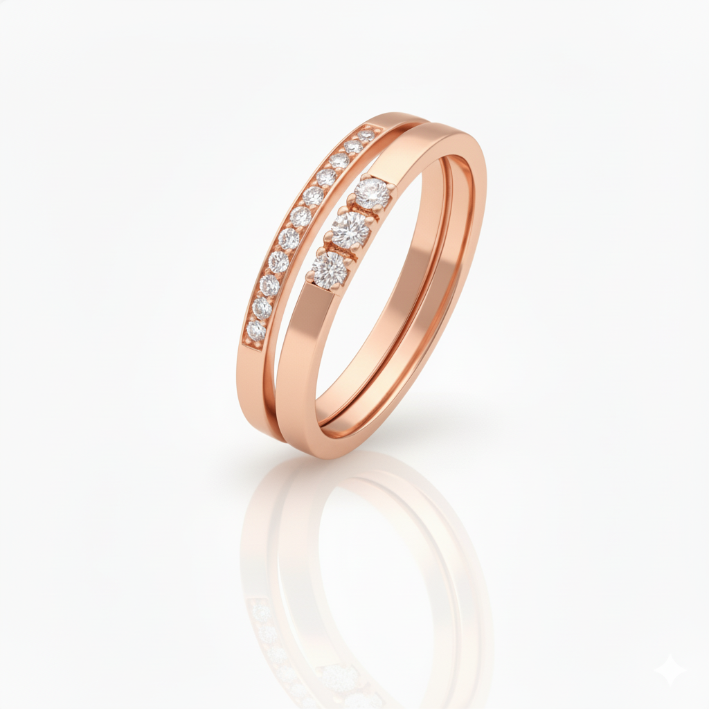 Bague Lucky en or rouge 18 carats
