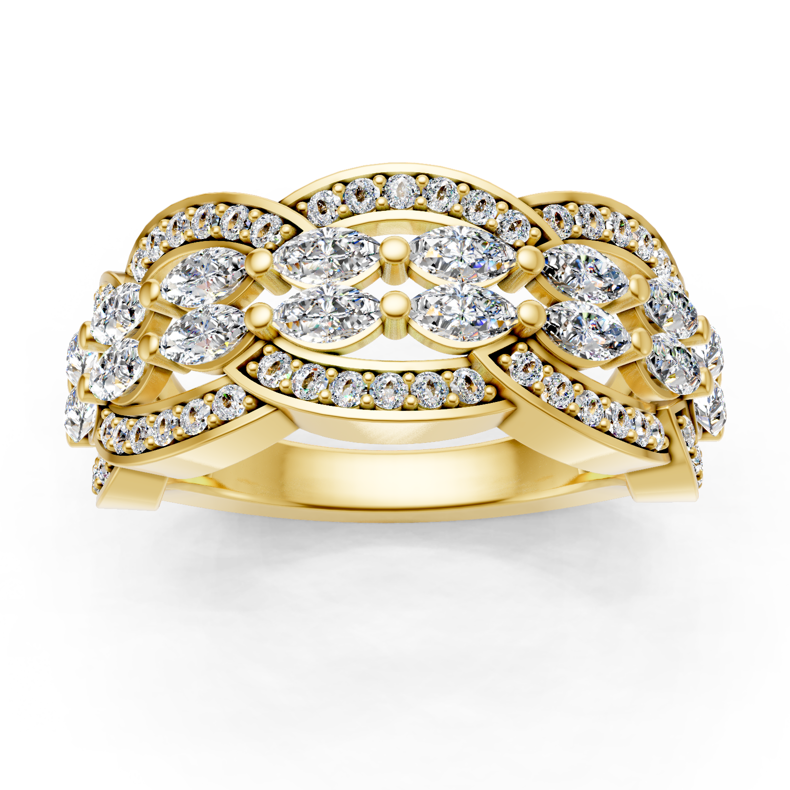 Bague en or jaune 18 carats