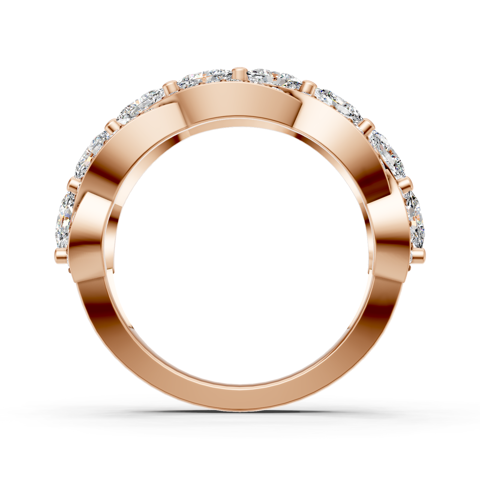 Bague en or rouge 18 carats