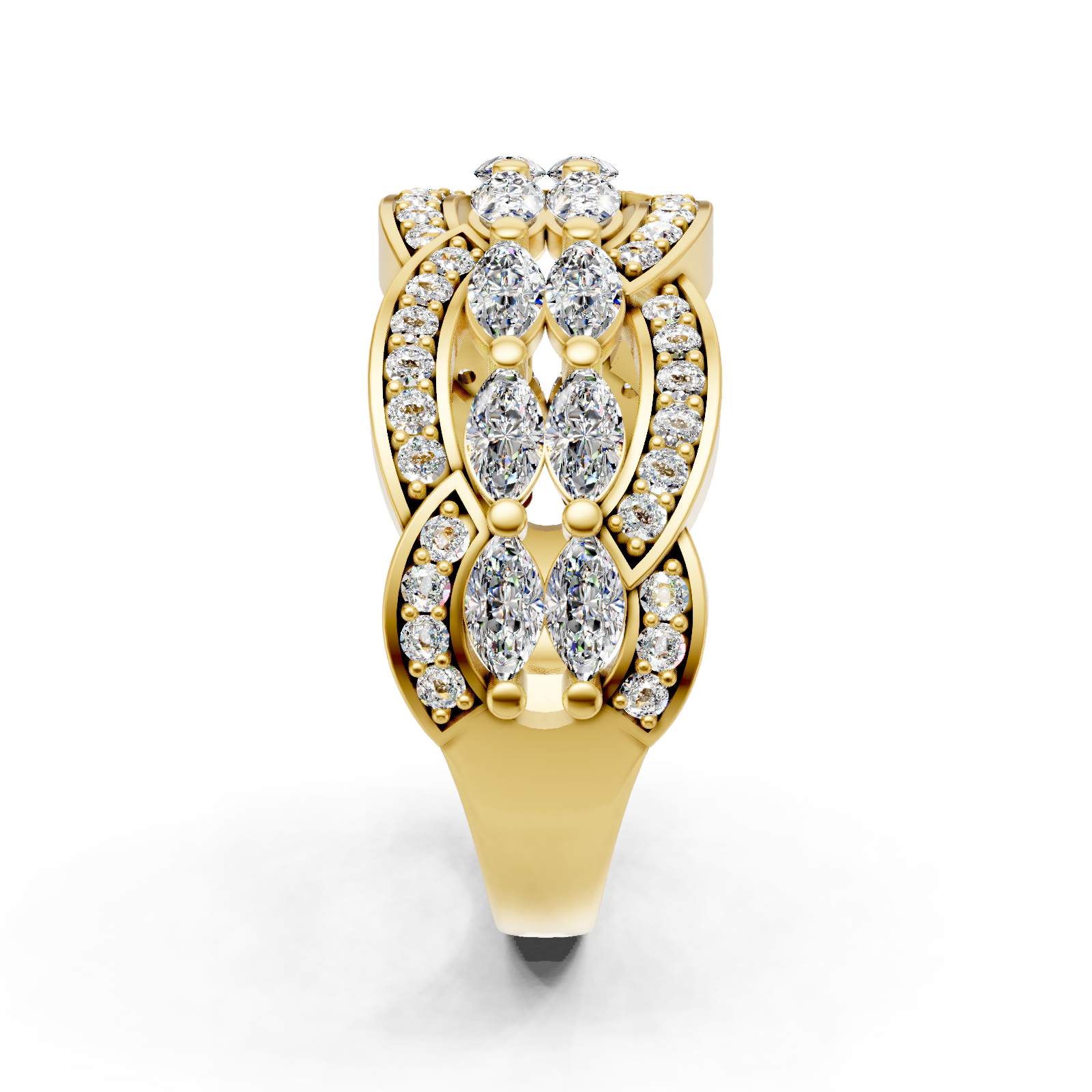 Bague en or jaune 18 carats