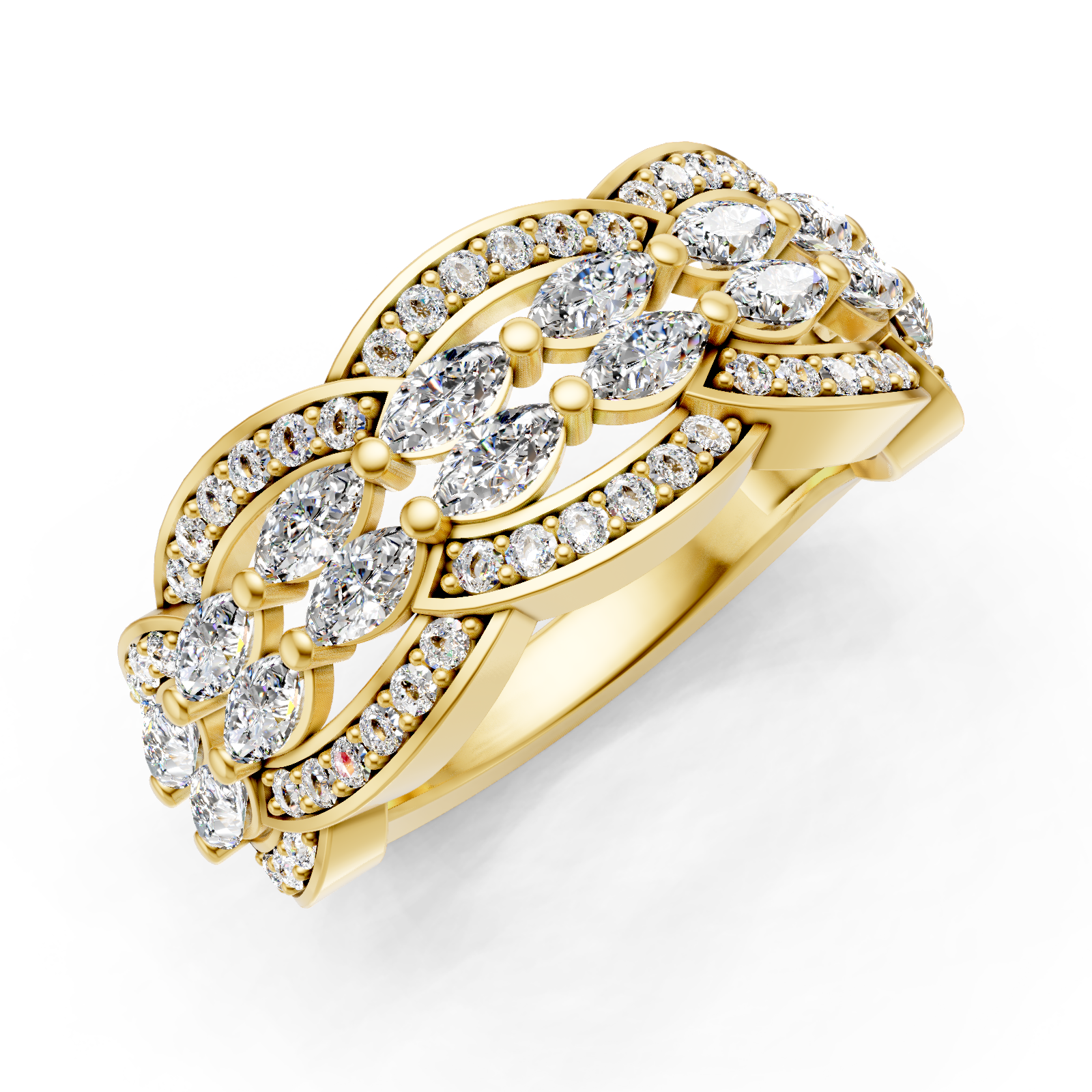 Bague en or jaune 18 carats