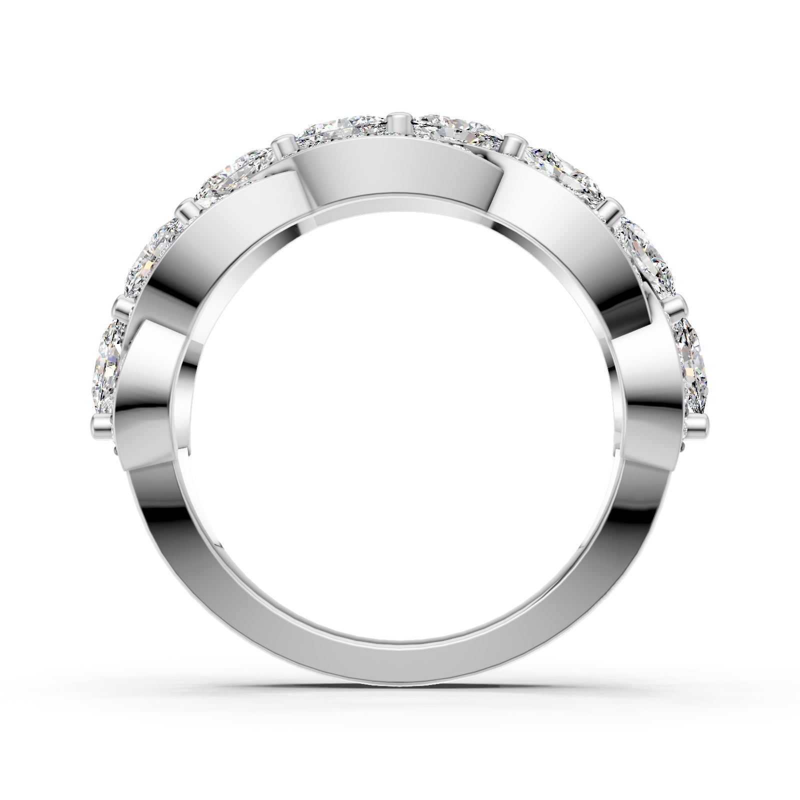 Bague en or blanc 18 carats 