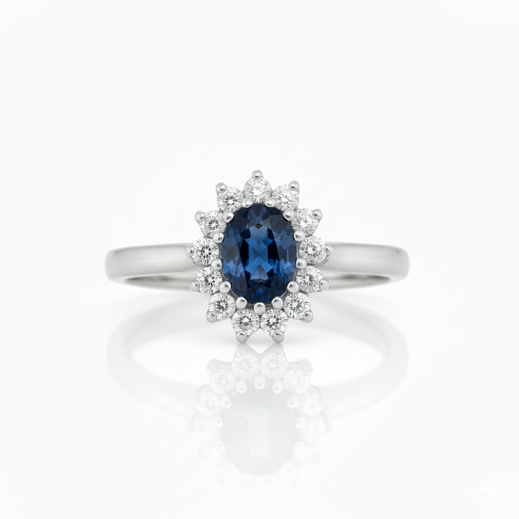 Bague en or blanc 18 carats