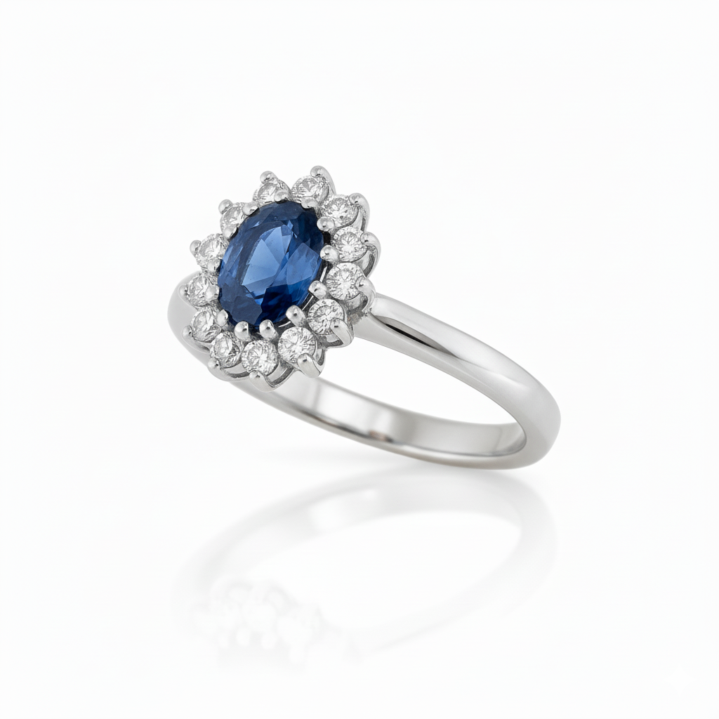 Bague en or blanc 18 carats