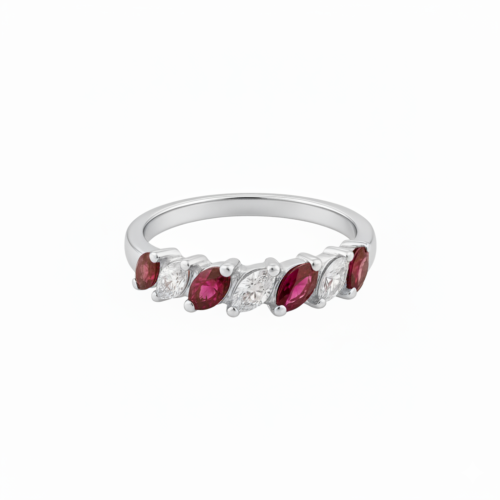 Bague en or blanc 18 carats 