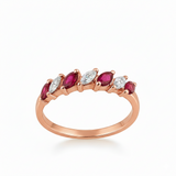 Bague en or rouge 18 carats 