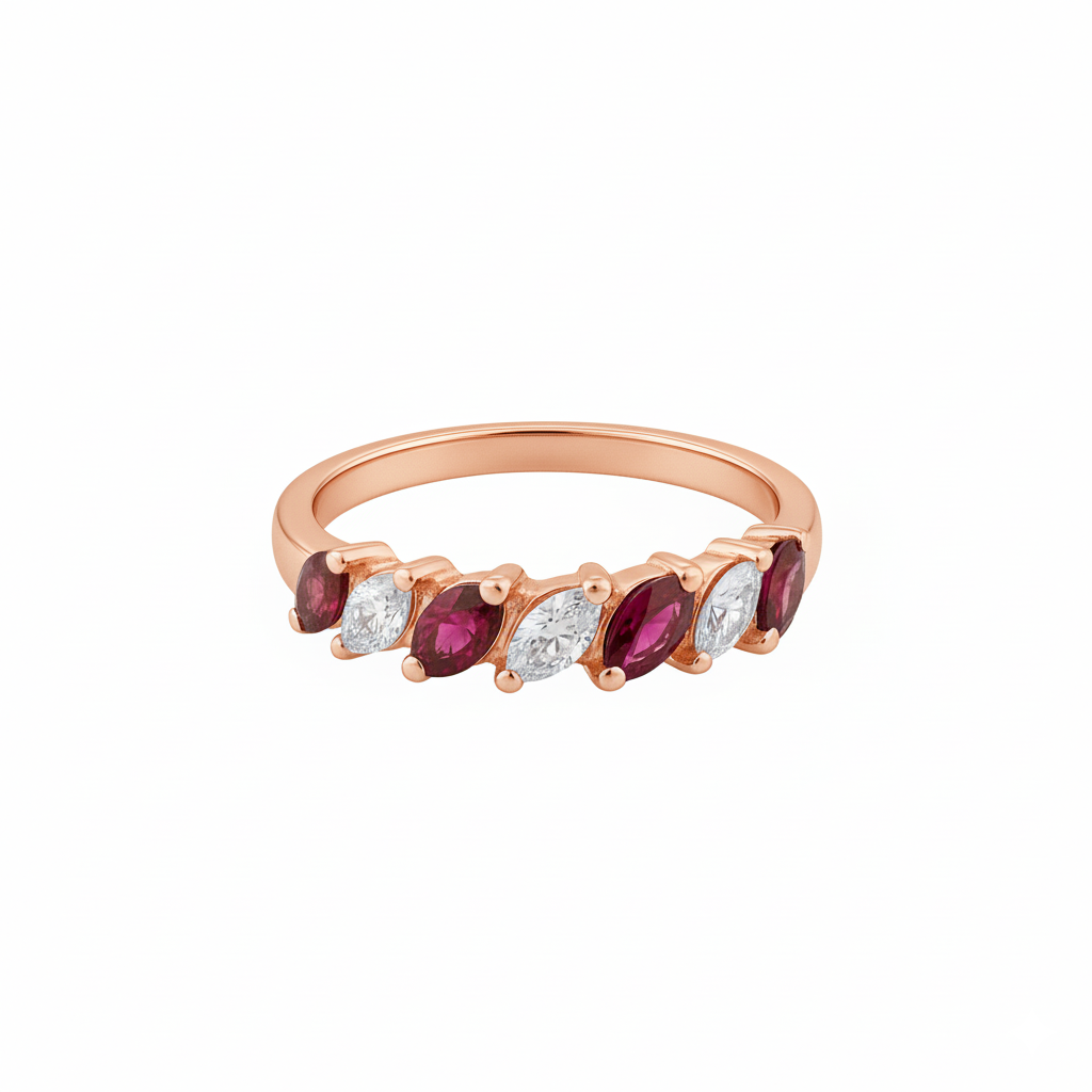Bague en or rouge 18 carats