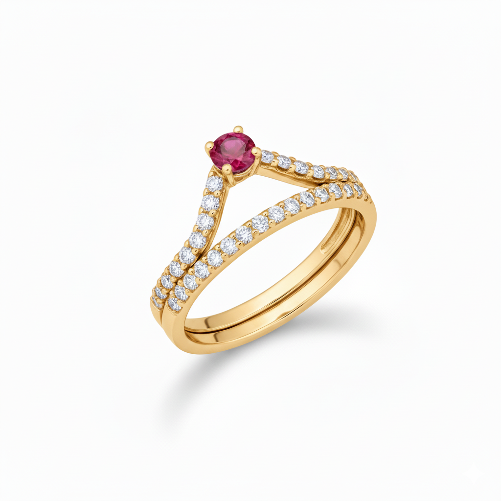 Bague en or jaune 18 carats