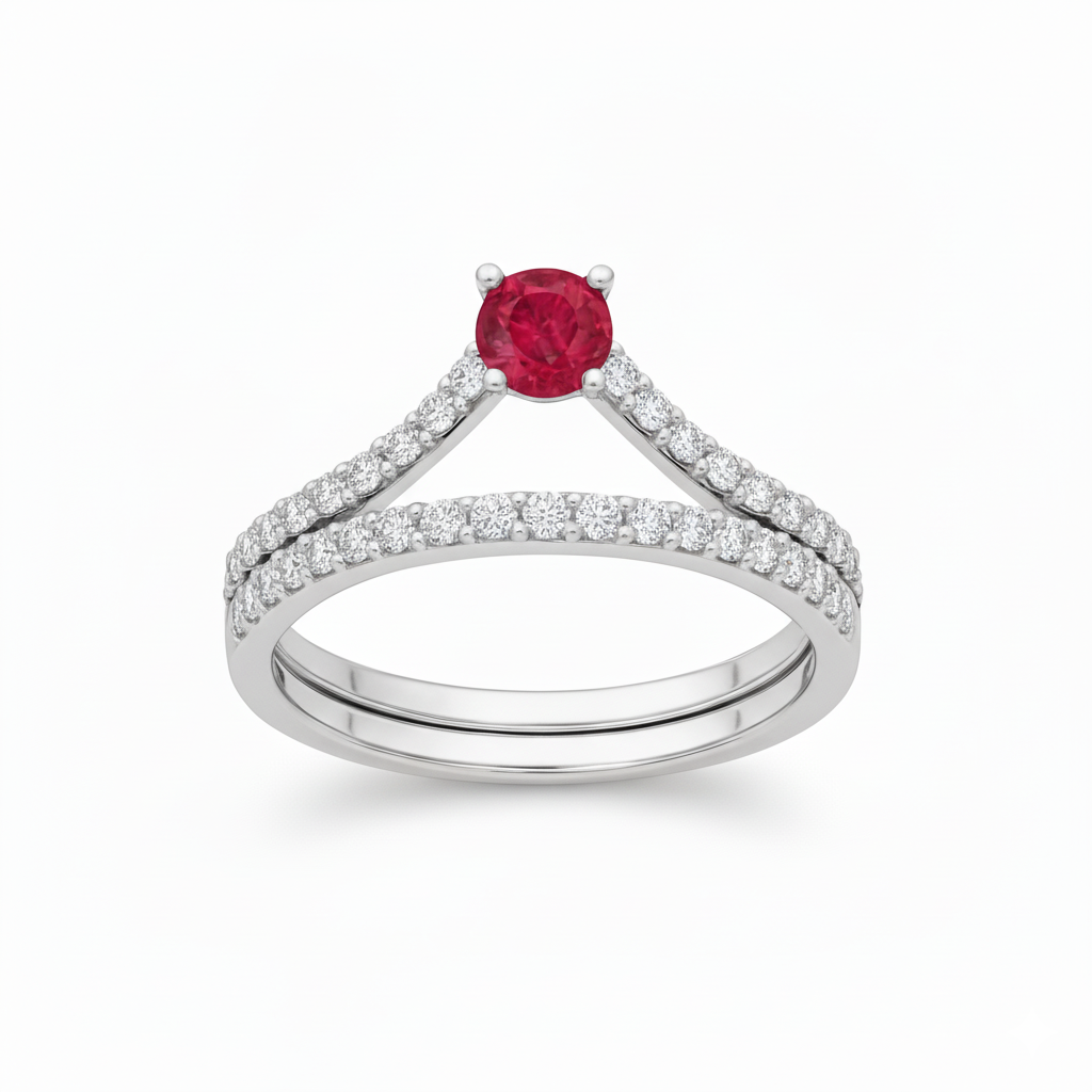 Bague en or blanc 18 carats