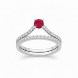 Bague en or blanc 18 carats