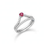 Bague en or blanc 18 carats