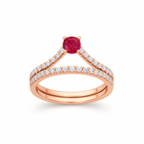 Bague en or rouge 18 carats