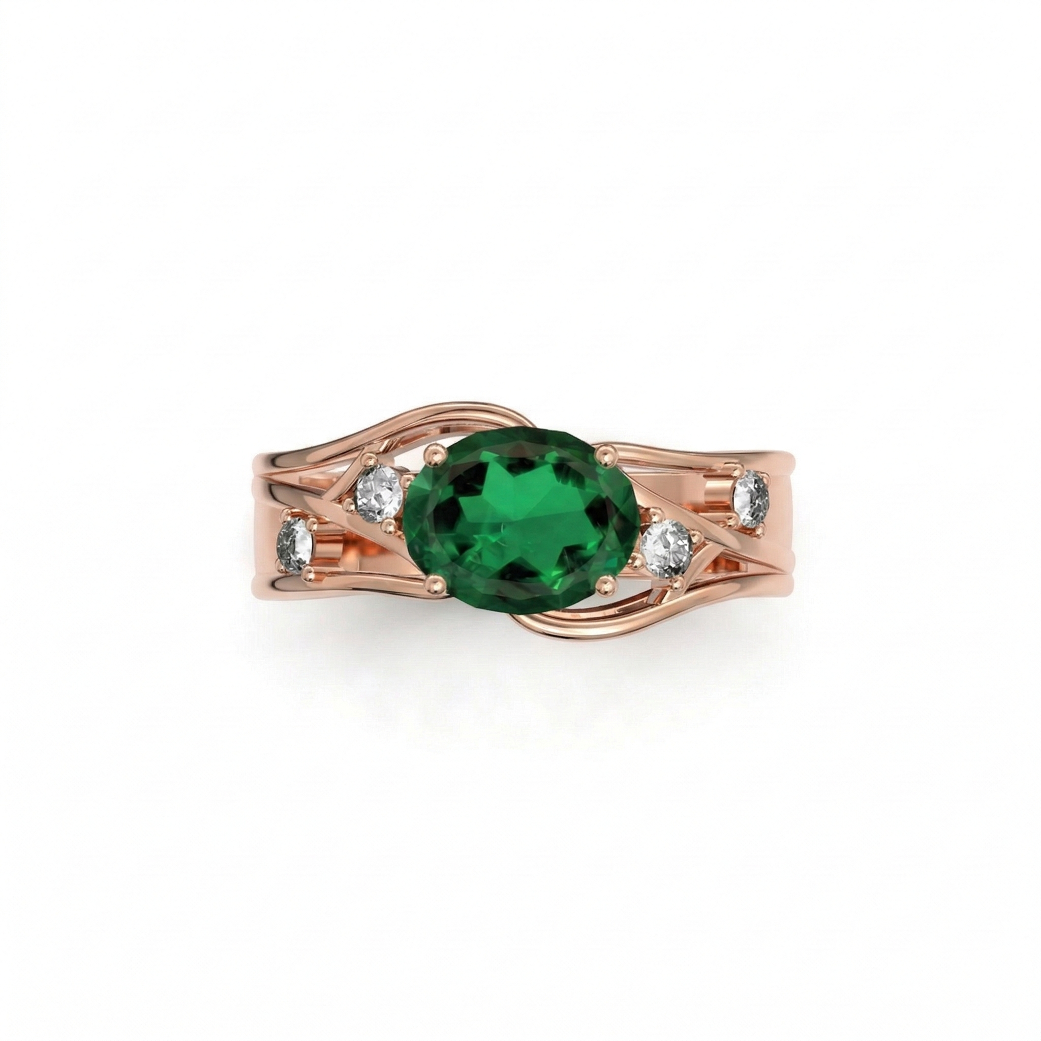 Bague en or rouge 18 carats 