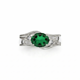 Bague en or blanc 18 carats 