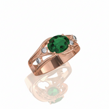 Bague en or rouge 18 carats 