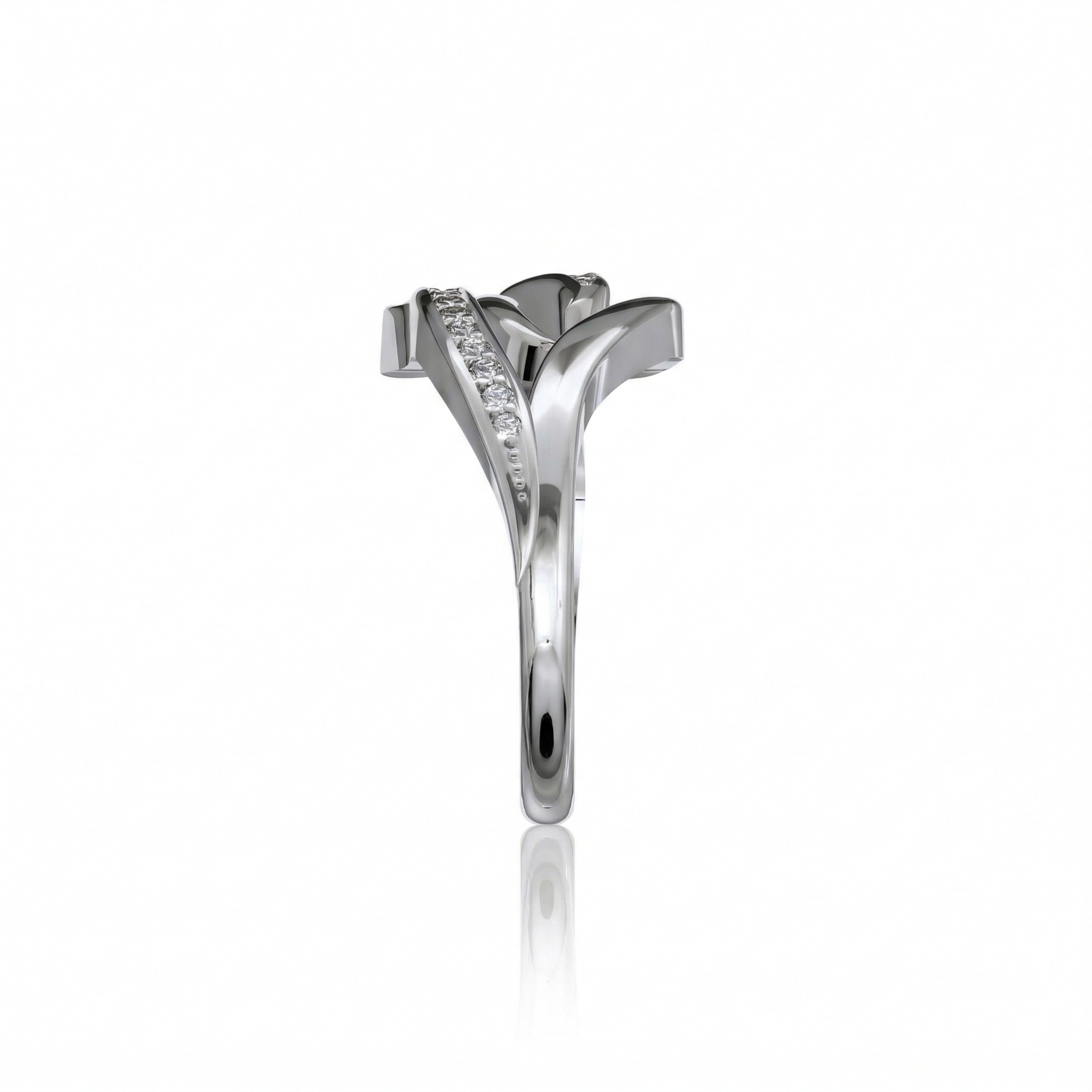 Bague en or blanc 18 carats 