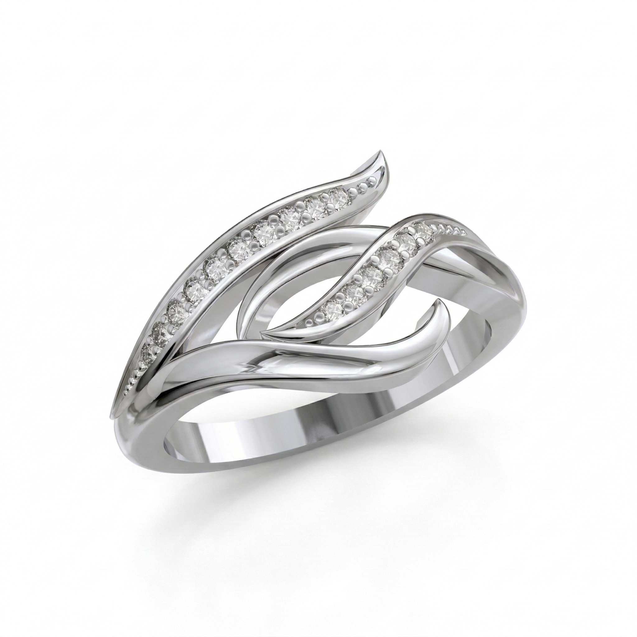 Bague en or blanc 18 carats