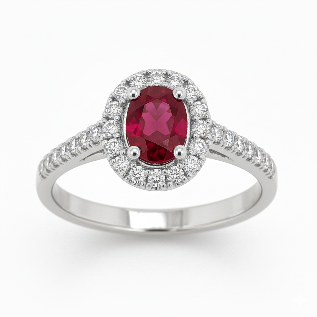 Bague en or blanc 18 carats