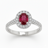 Bague en or blanc 18 carats
