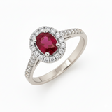 Bague en or blanc 18 carats
