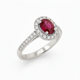 Bague en or blanc 18 carats
