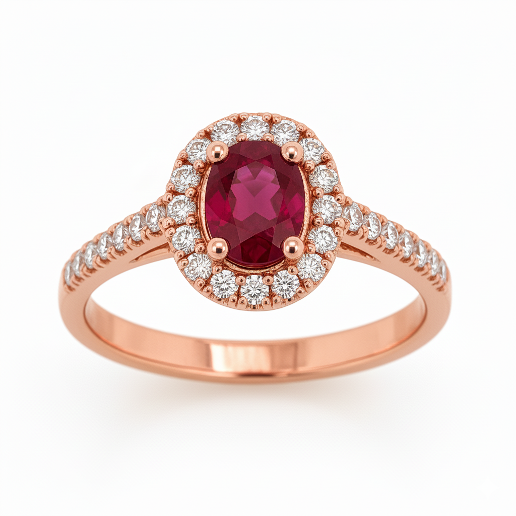 Bague en or rouge 18 carats