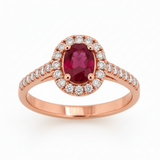 Bague en or rouge 18 carats