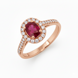 Bague en or rouge 18 carats