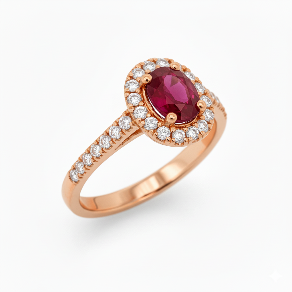 Bague en or rouge 18 carats