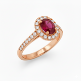 Bague en or rouge 18 carats