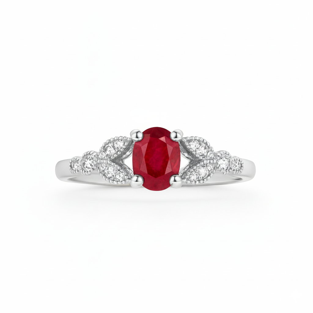 Bague en or blanc 18 carats