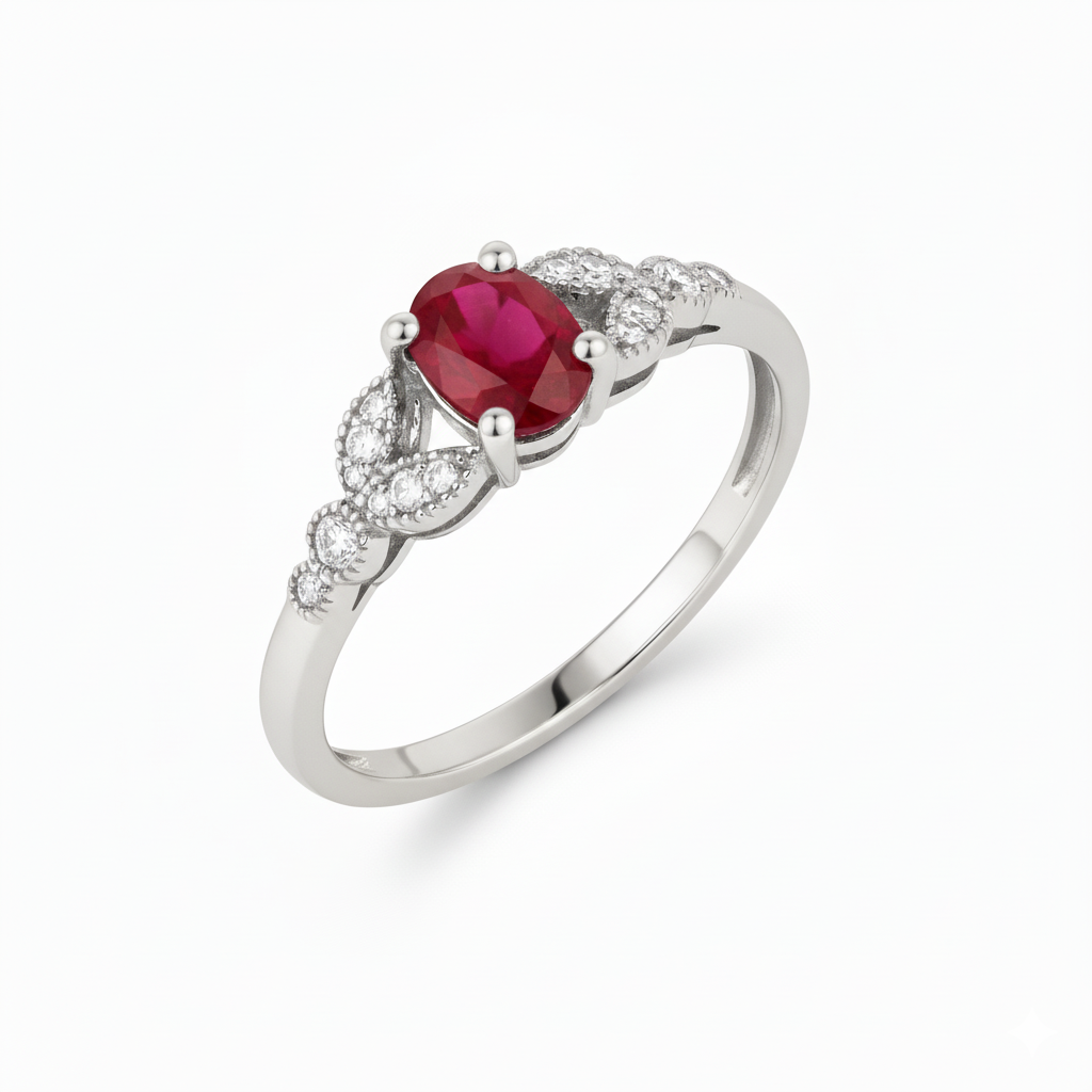 Bague en or blanc 18 carats