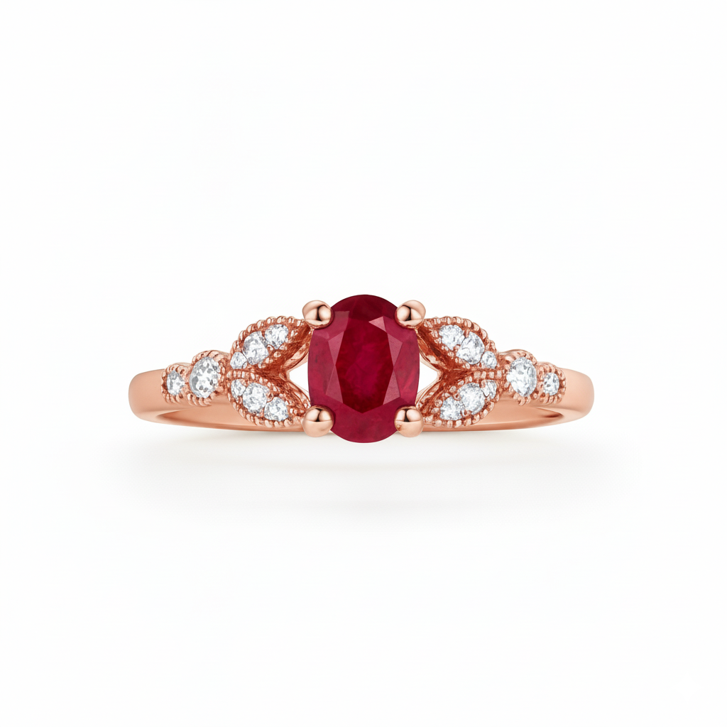 Bague en or rouge 18 carats