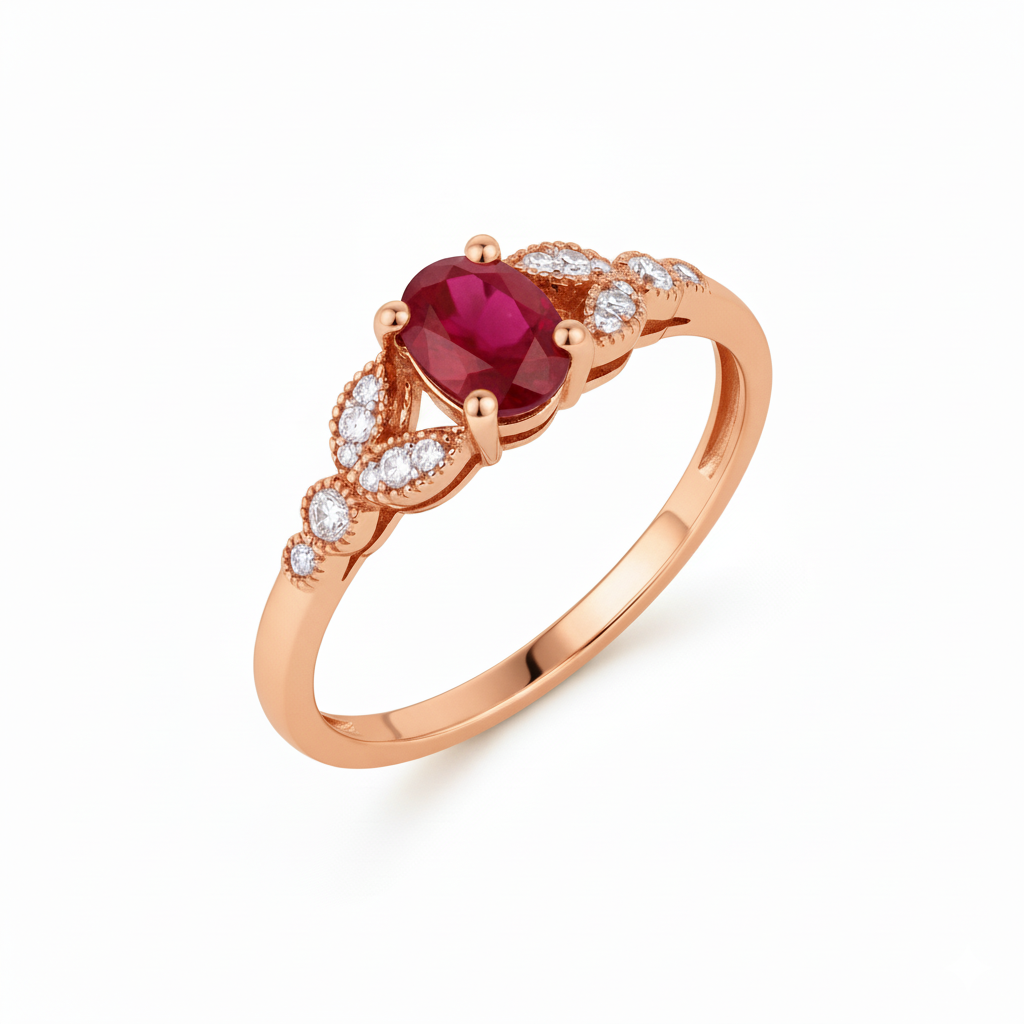 Bague en or rouge 18 carats