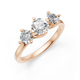 Bague en or rouge 18 carats