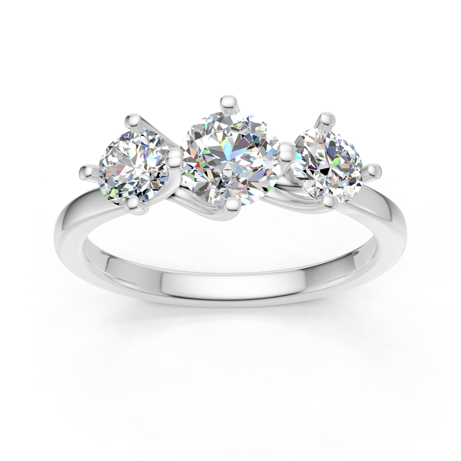 Bague en or blanc 18 carats